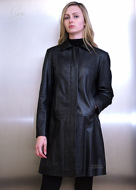 Womens Long Leather Coats | Higgs Leathers Essex